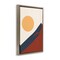 Stupell Industries Boho Mountain Peak & Sun Framed Floater Canvas Wall Art Design by Omar Escalante
